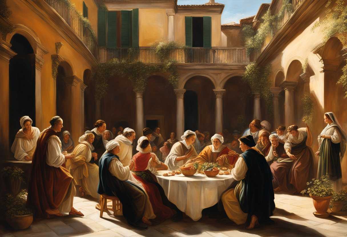 A-sunlit-courtyard-filled-with-compassionate-people-sharing-kindness-and-warmth-capturing-humanity'_lzvm