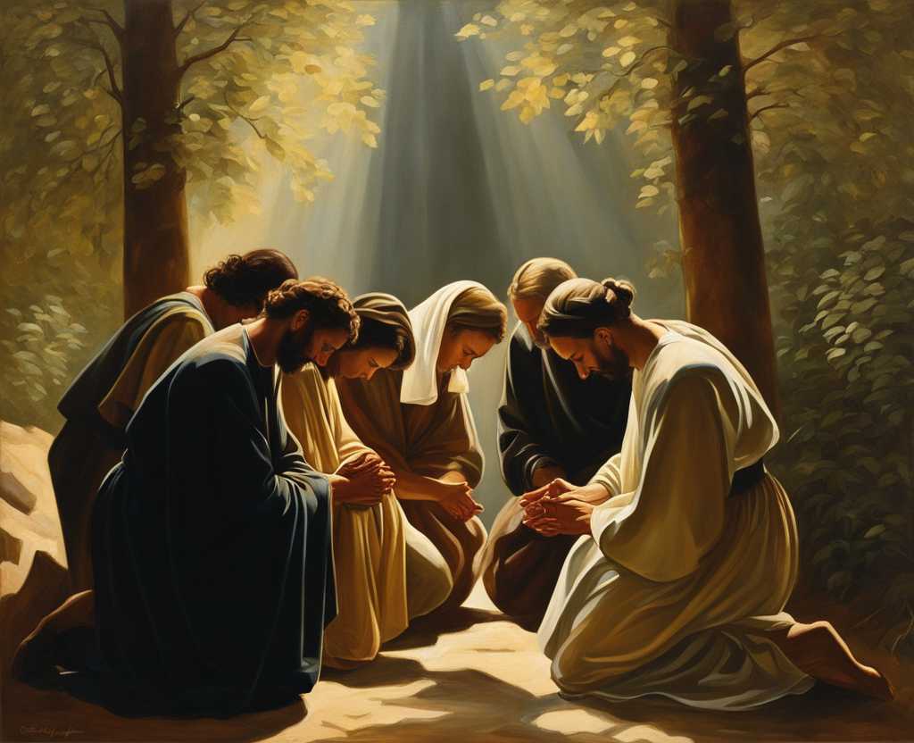 group-of-people-standing-in-a-circle-heads-bowed-in-prayer-hands-clasped-together-warm-sunlight-f