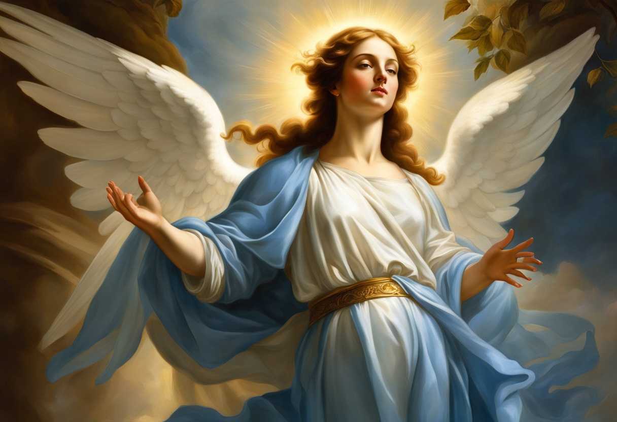 Angel-Gabriel-announcing-to-Mary-radiant-light-serene-expression-divine-moment-ethereal-atmosphe_dork