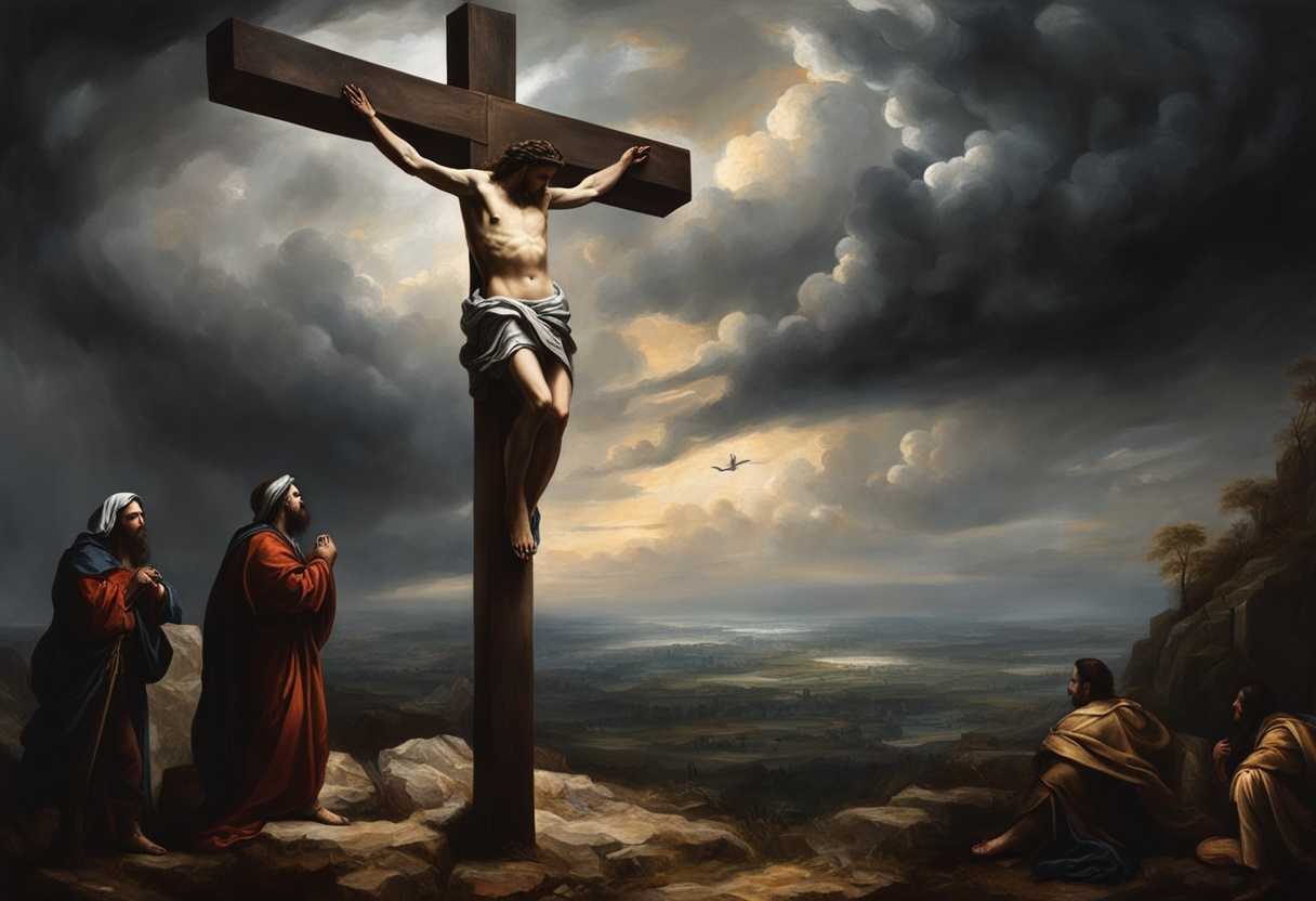Dramatic-scene-of-the-crucifixion-somber-atmosphere-dark-clouds-emotional-expressions-highly-det_uupa