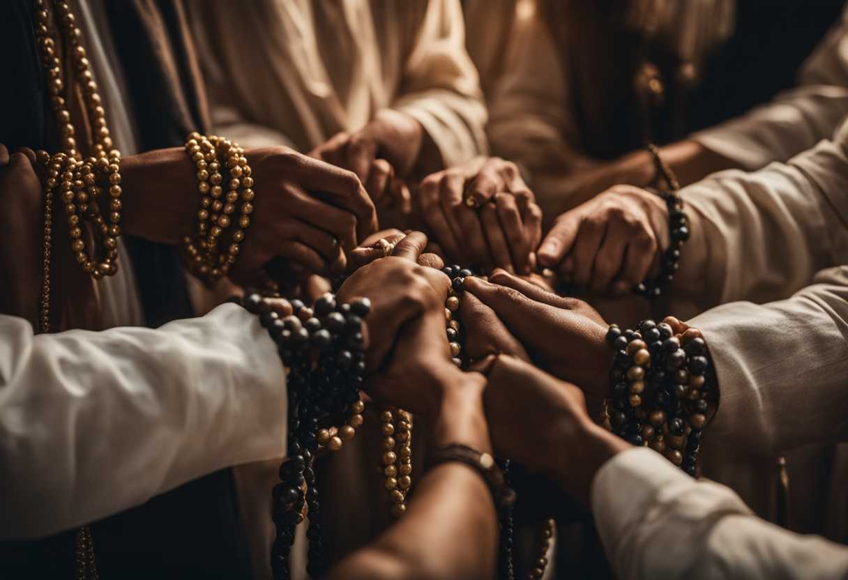 Group-of-diverse-people-holding-rosaries-united-in-prayer-serene-atmosphere-soft-lighting-peacef_dgqi