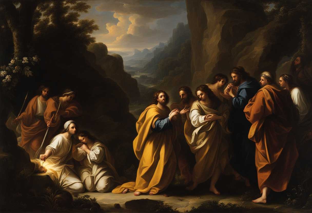 Saints-traversing-a-rugged-path-illuminated-by-divine-light-embodying-faith-and-courage-serene-at_wdlf