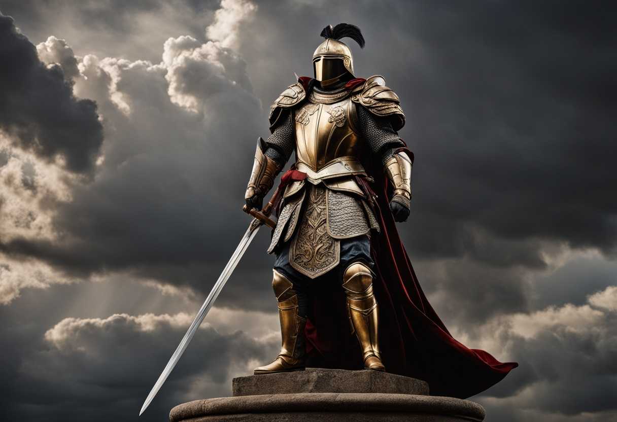 A-warrior-in-ornate-armor-standing-tall-amidst-a-storm-embodying-resilience-and-courage_rynl