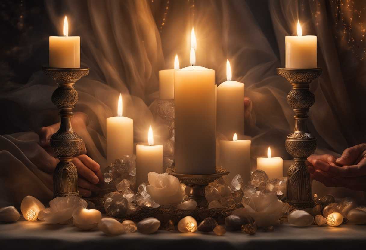 Serene-hands-clasped-in-prayer-soft-candlelight-flickering-surrounded-by-healing-crystals-peacefu_lpbw