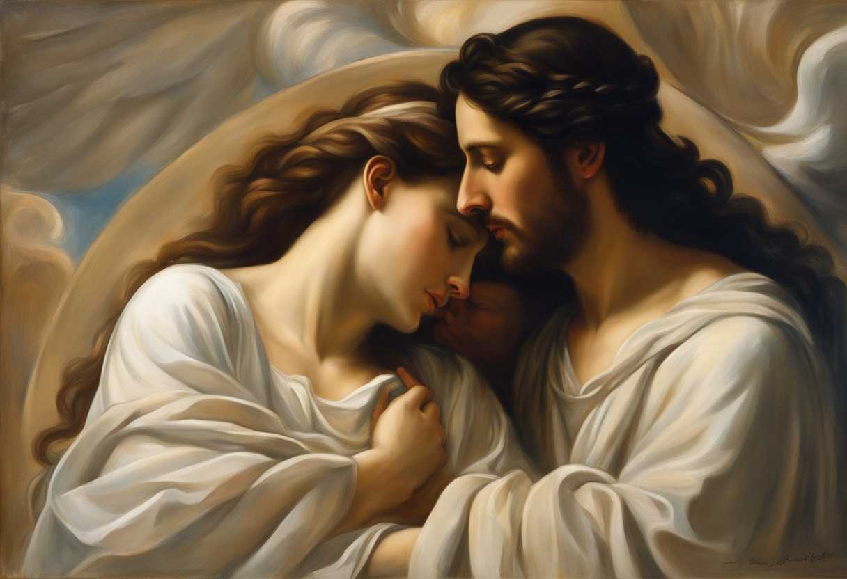Serene-figure-resting-under-Jesus-shoulder-soft-light-gentle-expression-tranquil-atmosphere-spi_slfg