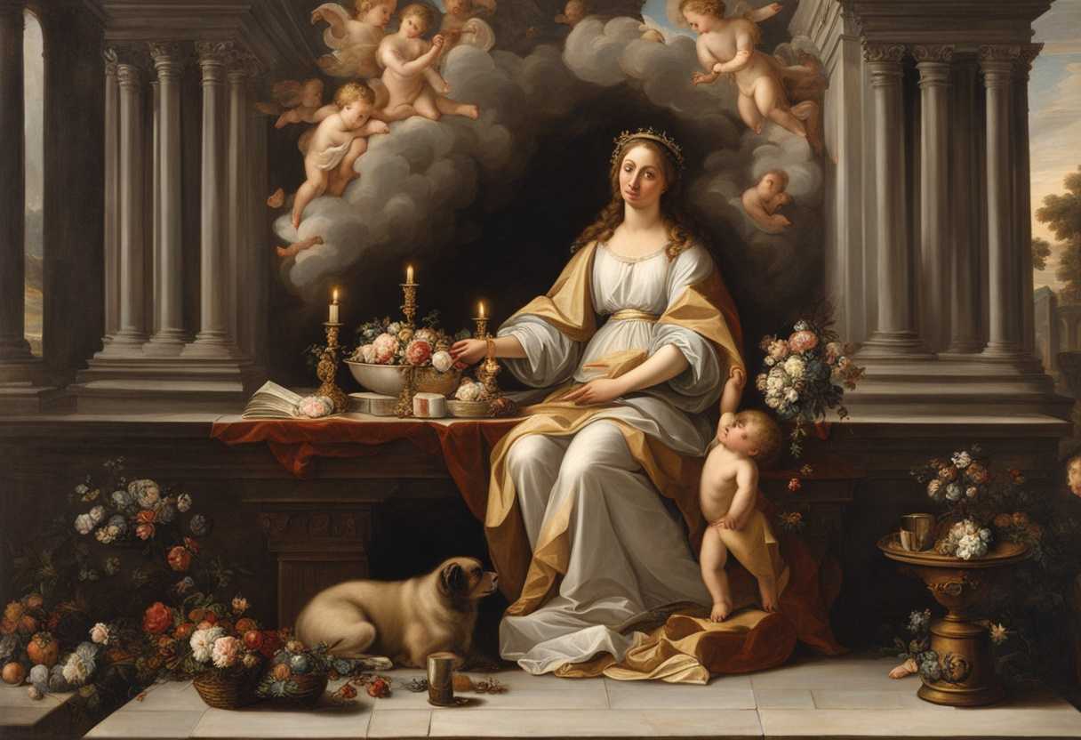 A-serene-figure-of-St-Catherine-surrounded-by-candles-offering-prayers-for-charity-and-compassion_pezv