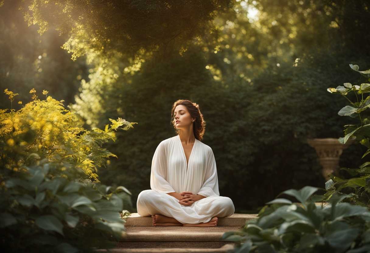 Serene-figure-meditating-in-a-tranquil-garden-soft-sunlight-filtering-through-lush-trees-peaceful-_dktg
