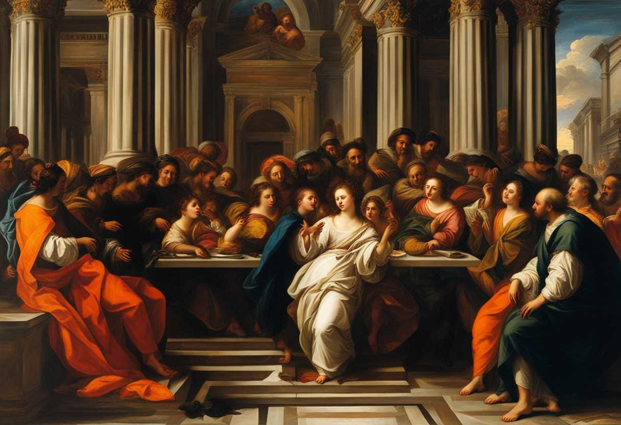 Joyful-community-gathering-vibrant-rituals-shared-blessings-warm-smiles-sacred-moments-colorful_wybb