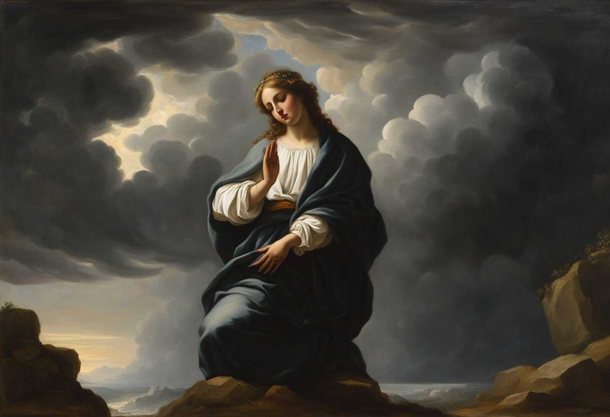 A-serene-figure-in-prayer-surrounded-by-stormy-skies-seeking-divine-grace-and-strength_ezyu