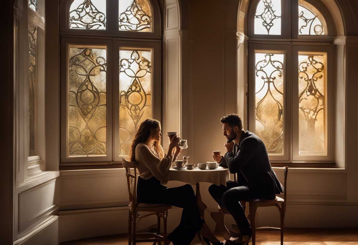 Couple-sharing-a-quiet-moment-coffee-cups-in-hand-warm-sunlight-streaming-through-window_dwxo