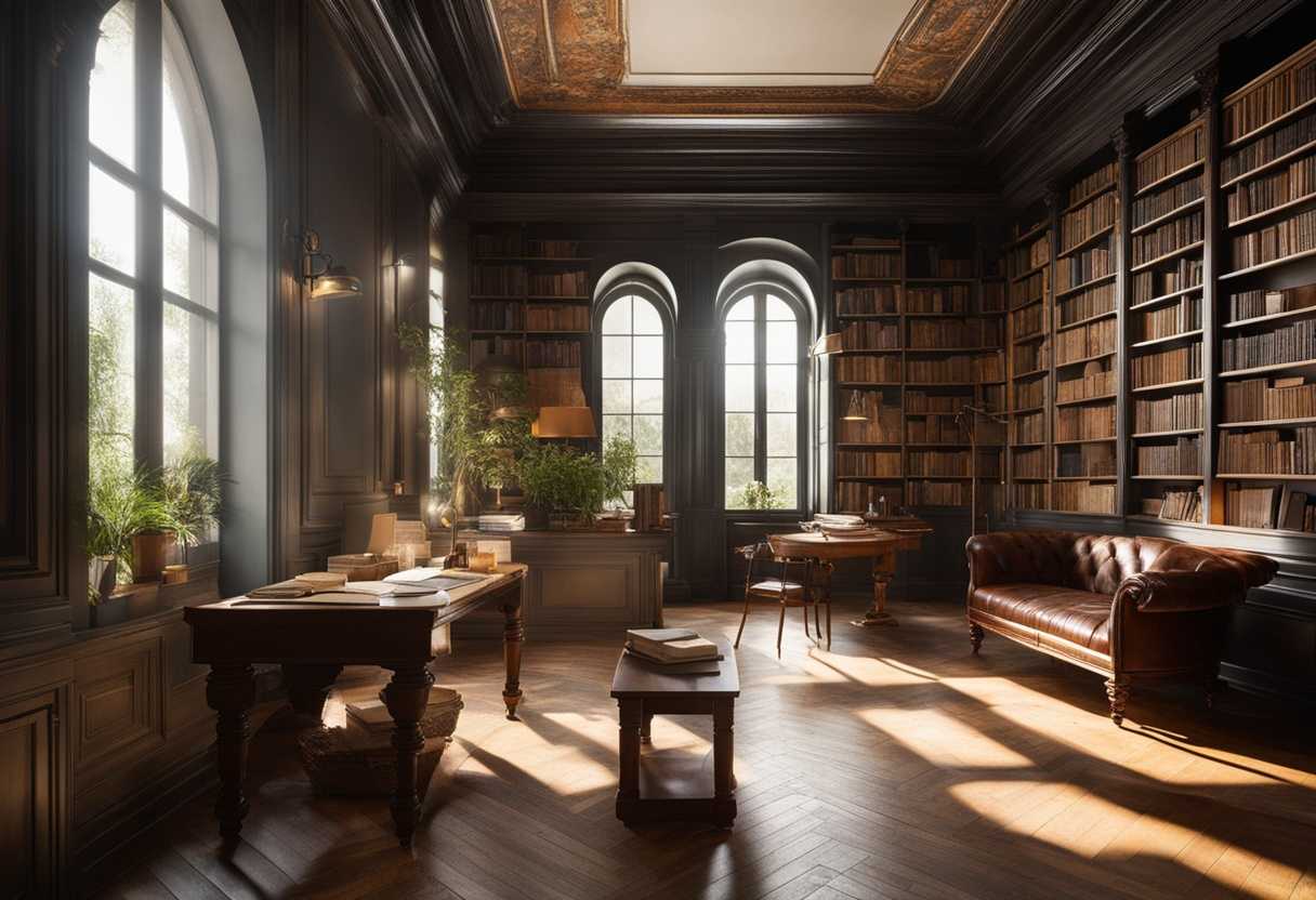 A-serene-study-space-filled-with-books-sunlight-streaming-in-a-person-journaling-thoughtfully_mlnl