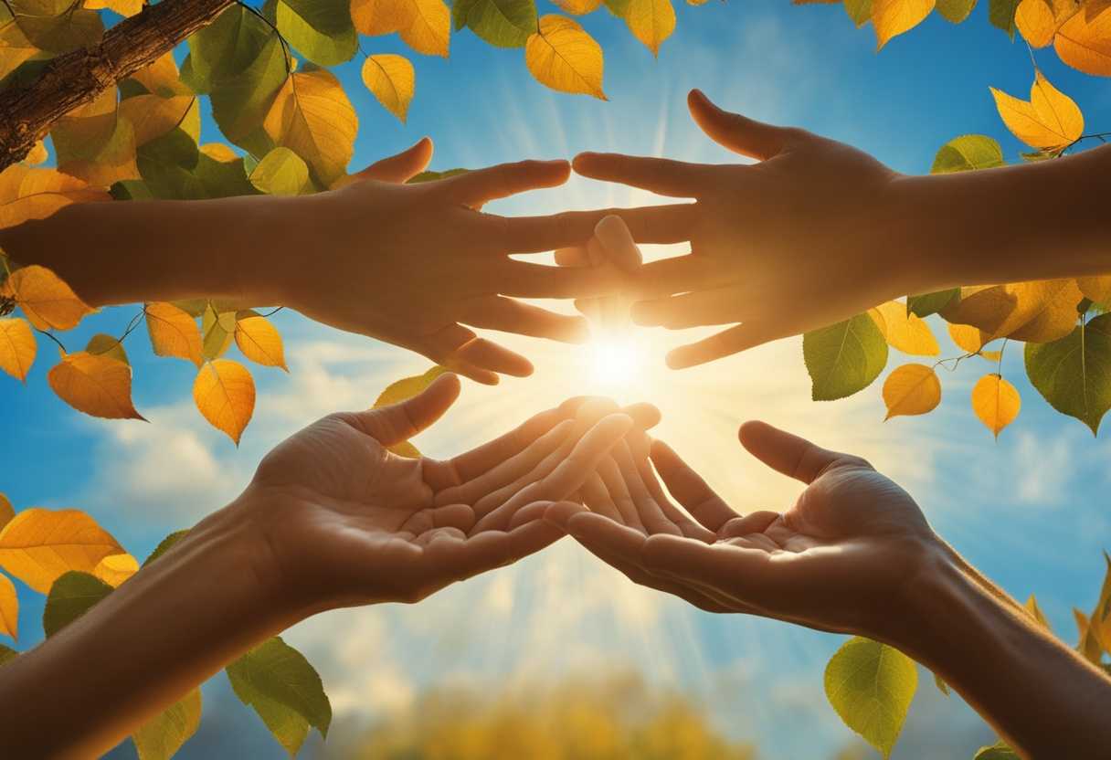 Grateful-hands-raised-to-the-sky-surrounded-by-vibrant-nature-sunlight-filtering-through-leaves_jxrn