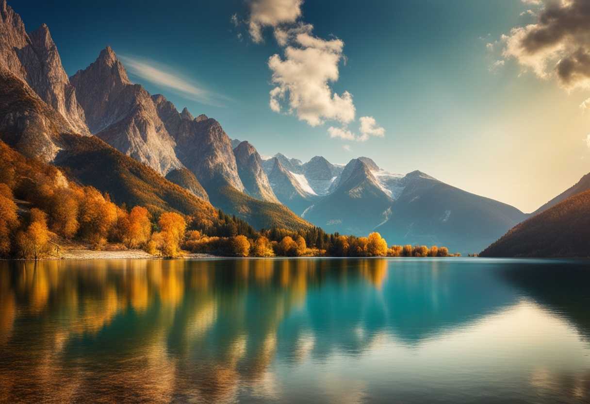 Calm-lake-reflecting-mountains-gentle-breeze-soft-sunlight-peaceful-solitude-vibrant-nature-tra_nhtl