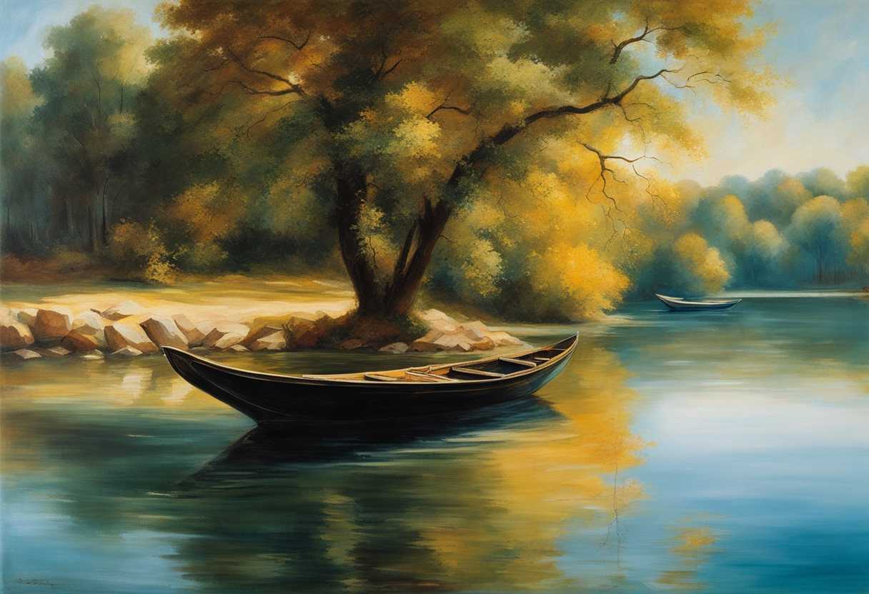 Serene-landscape-tranquil-waters-soft-sunlight-filtering-through-trees-calm-reflections-harmonio_npsv