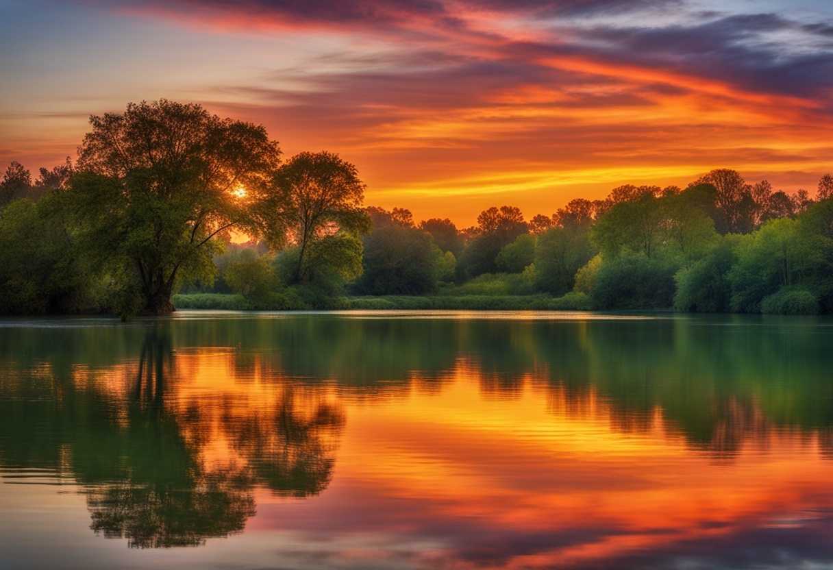 Serene-sunset-over-a-tranquil-lake-soft-ripples-vibrant-colors-peaceful-solitude-introspective-m_piqm