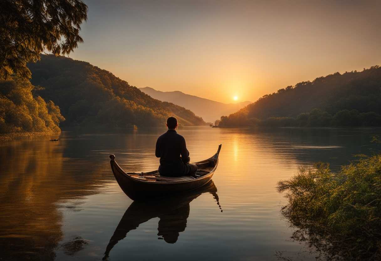 Serene-sunset-tranquil-waters-person-in-meditation-soft-light-peaceful-ambiance-deep-contemplat_vceq