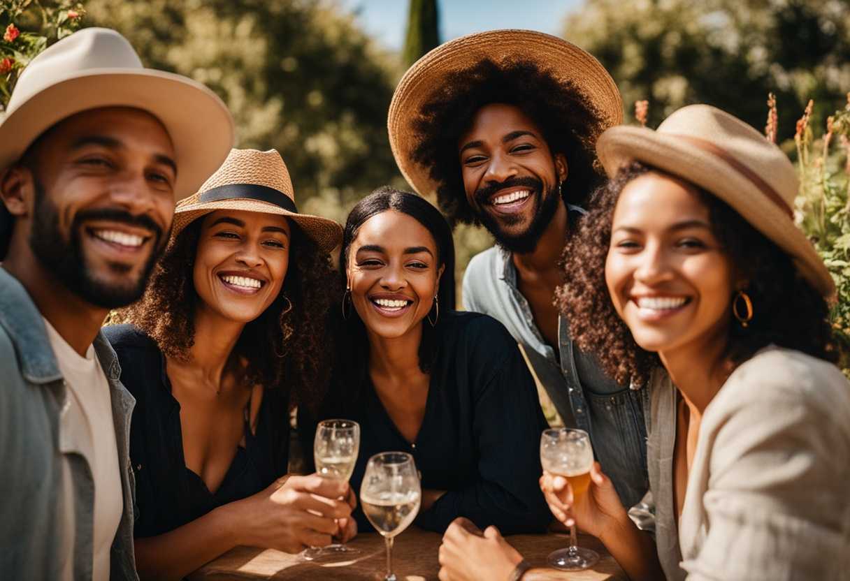 Diverse-group-of-friends-sharing-laughter-vibrant-community-garden-warm-sunlight-joyful-atmospher_uabz