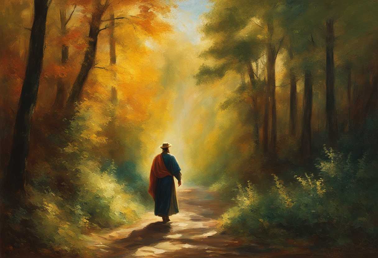 Serene-figure-walking-through-a-sunlit-forest-embodying-faith-and-tranquility-vibrant-colors-peac_qvzd