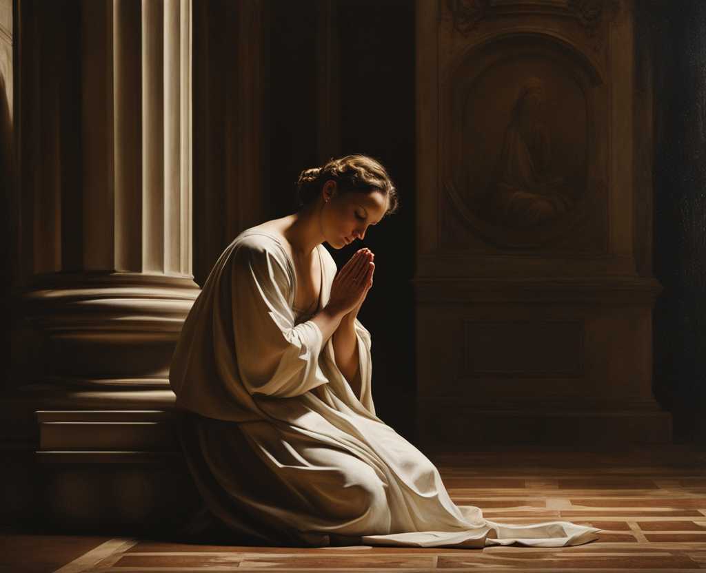 A-person-praying-a-serene-environment