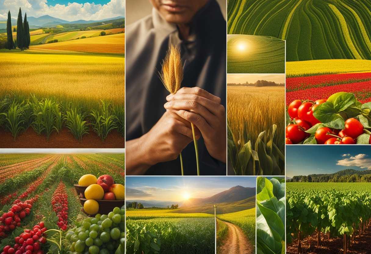 Lush-fields-of-vibrant-crops-hands-in-prayer-sunlight-shining-symbolizing-kindness-and-divine-ble_dzku