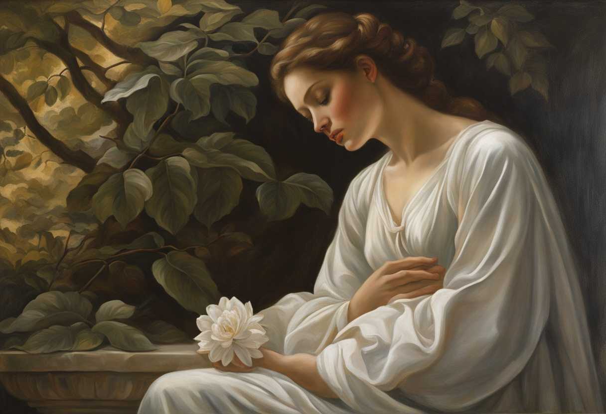 A-serene-figure-in-prayer-embraced-by-nature's-tranquility-and-soft-dappled-light_zdcd