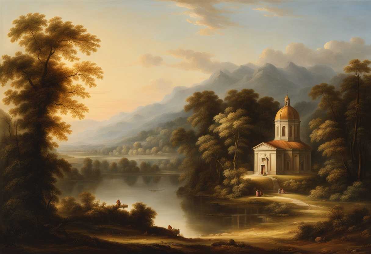 Serene-landscape-at-dawn-soft-light-illuminating-a-peaceful-church-symbolizing-divine-faithfulness_txne