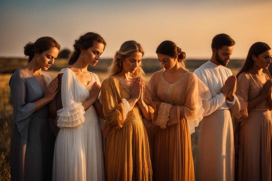 group-of-people-standing-in-a-circle-heads-bowed-in-prayer-hands-clasped-together-warm-golden-lig
