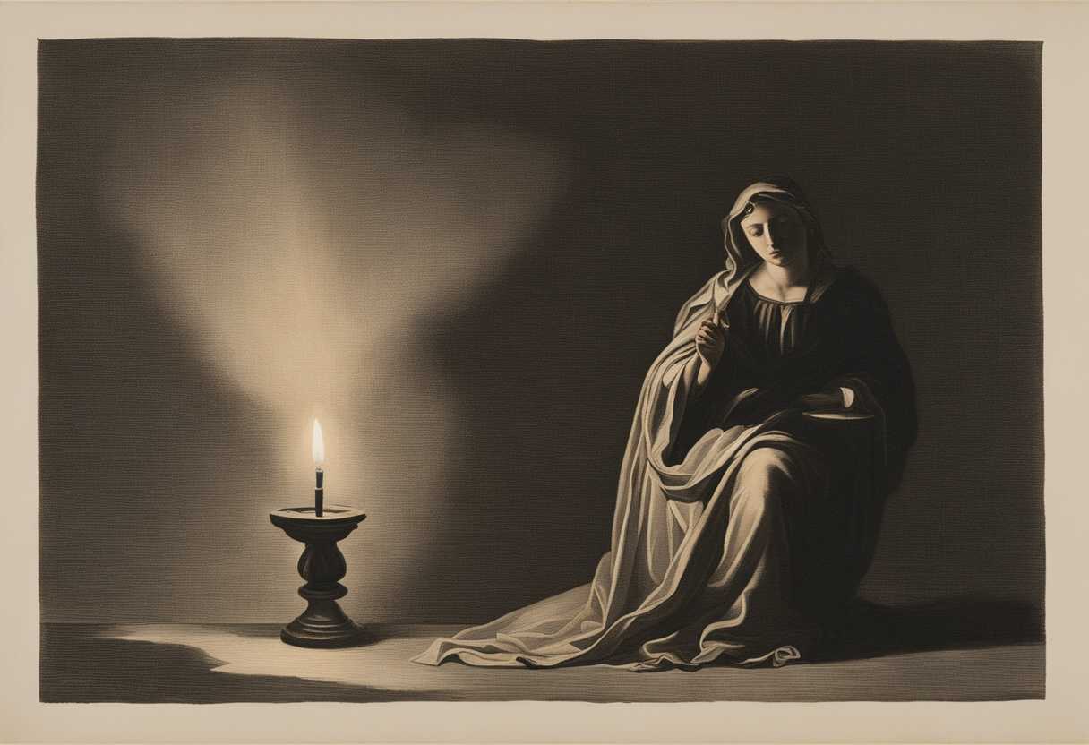 A-lone-figure-holding-a-flickering-candle-surrounded-by-shadows-symbolizing-hope-and-resilience_gznv