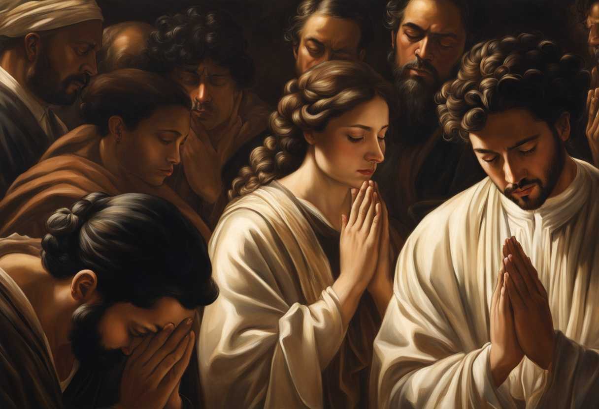 A-diverse-group-of-individuals-in-prayer-heads-bowed-hands-clasped-bathed-in-warm-light_zkxr