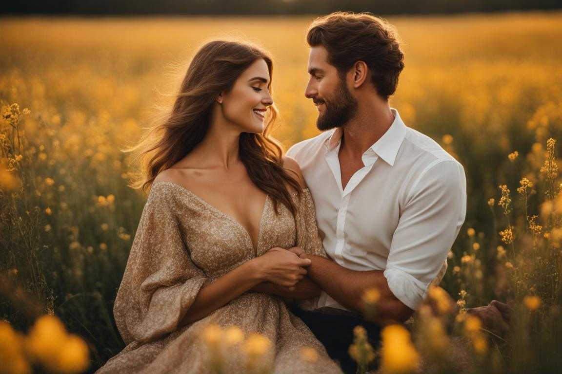 romantic-couple-in-a-field-of-wildflowers-warm-golden-light-tender-embrace-natural-beauty-relaxe