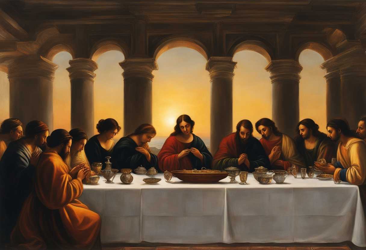 Serene-gathering-at-sunset-hands-clasped-in-prayer-gratitude-for-nourishment-peaceful-ambiance-c_fmtq