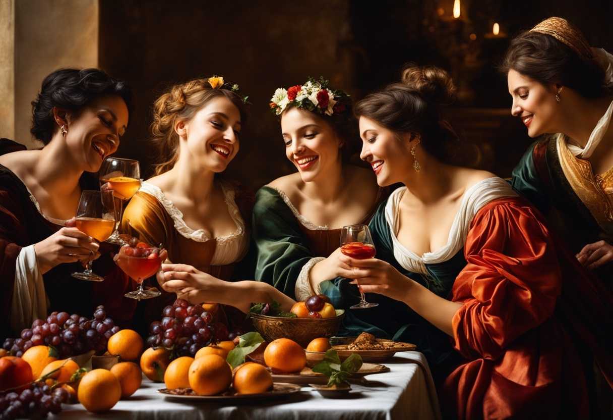 Gathered-friends-sharing-a-bountiful-feast-laughter-warm-light-joyful-atmosphere-rich-colors-cl_xquf