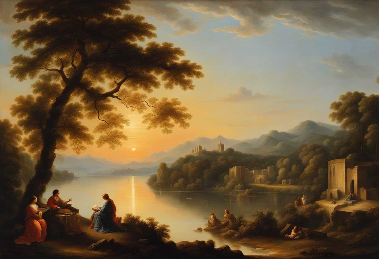 Serene-landscape-at-sunset-gentle-waves-lapping-peaceful-figures-in-quiet-meditation-soft-light-_wxlo