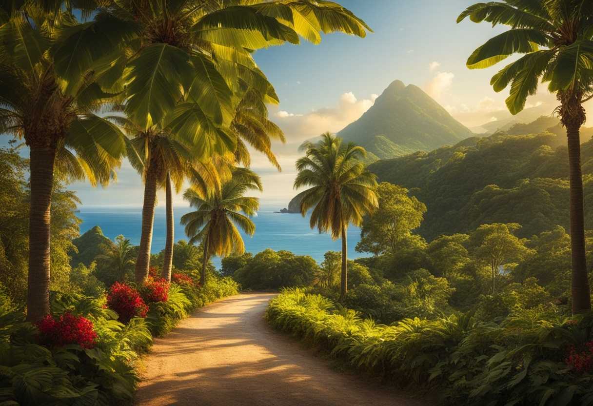 Lush-island-landscape-vibrant-breadfruit-trees-warm-sunlight-locals-sharing-joyful-moments-rich-_eect