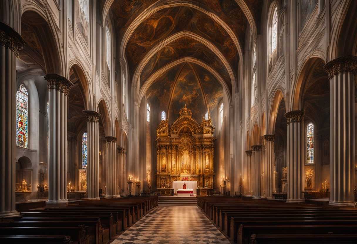 A-serene-church-interior-flickering-candles-stained-glass-worshippers-in-prayer-peaceful-ambianc_tlfo