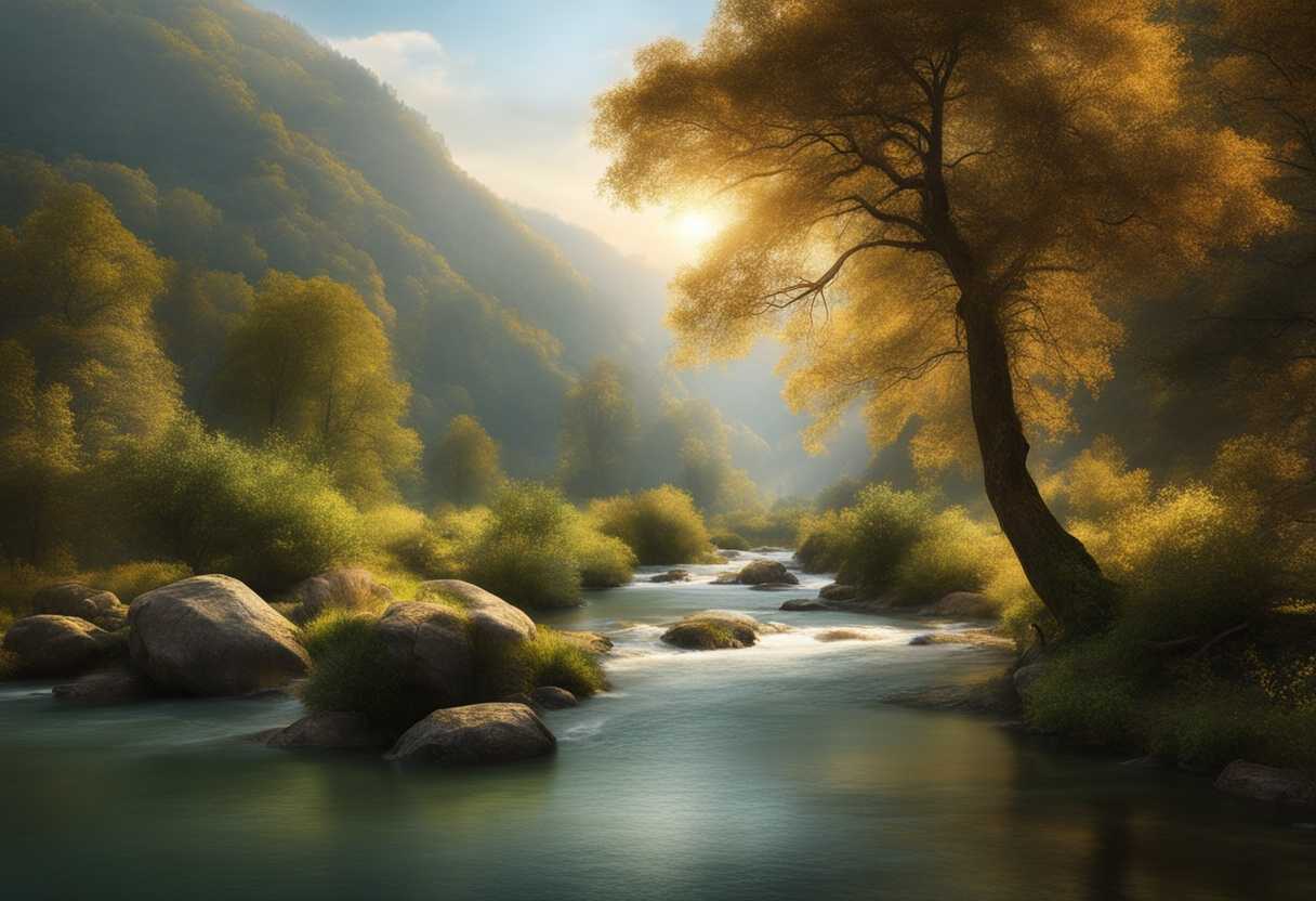 Serene-landscape-gentle-river-flowing-soft-light-tranquil-atmosphere-harmonious-nature-peaceful_tsko