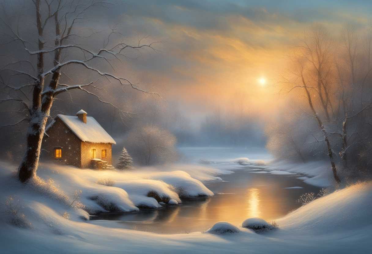 Serene-winter-landscape-soft-snowflakes-falling-warm-candlelight-peaceful-meditation-hopeful-ene_bfax