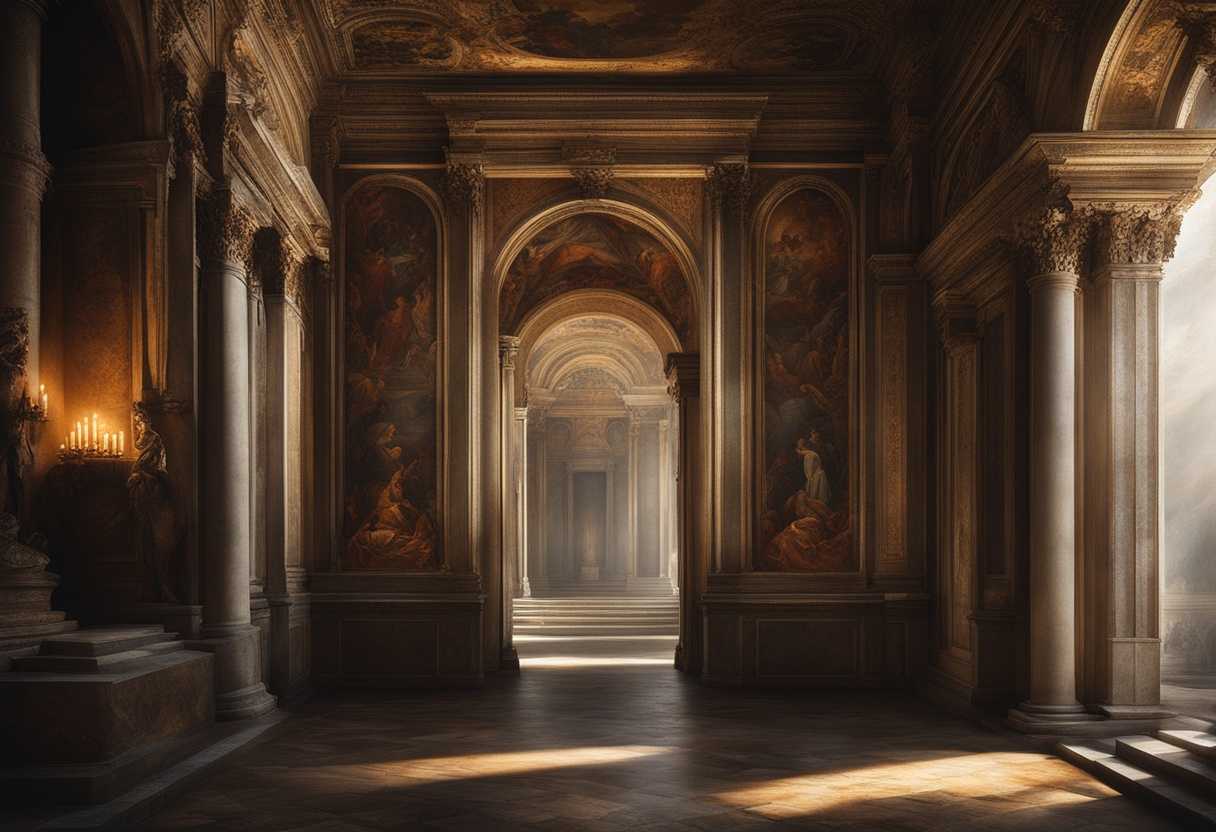 Mysterious-shadowy-realm-ancient-tombs-ethereal-light-serene-atmosphere-haunting-whispers-time_kxdu