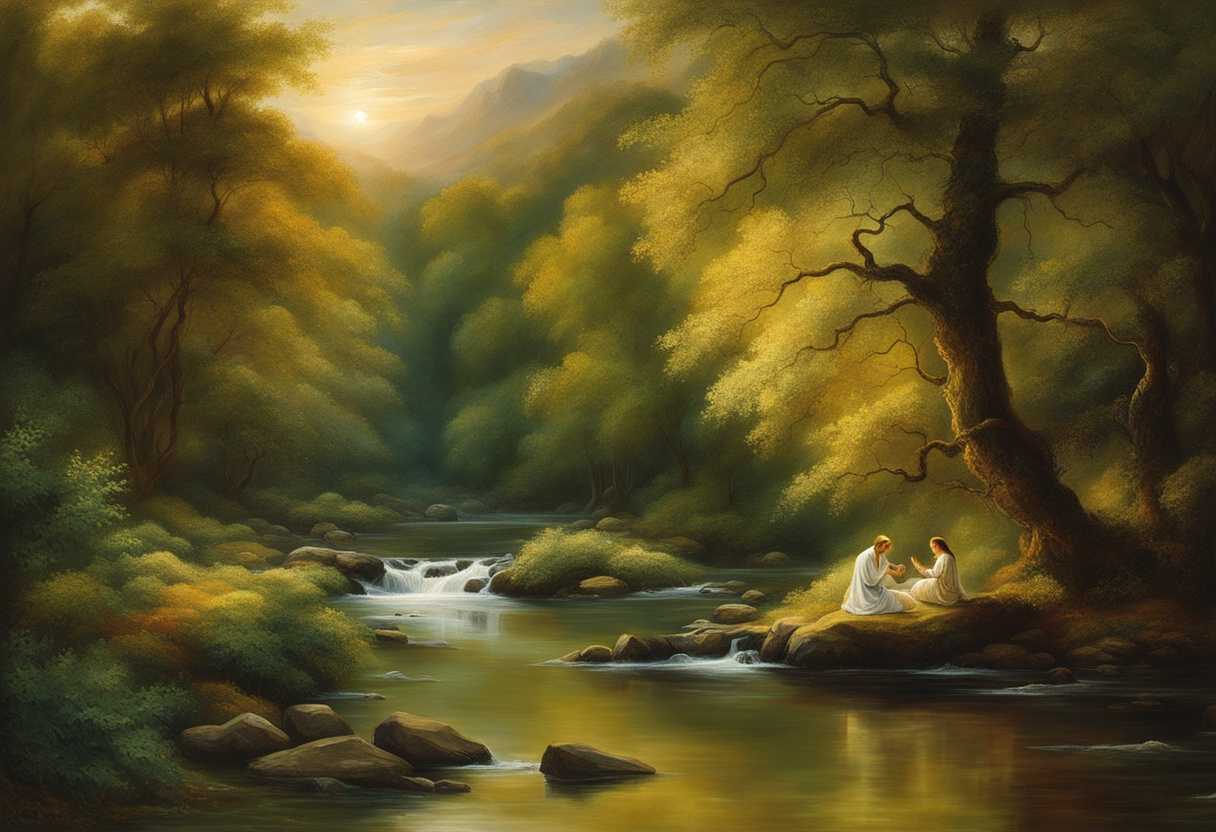 Serene-landscape-flowing-river-hands-raised-in-prayer-vibrant-greenery-peaceful-atmosphere-spir_xrta