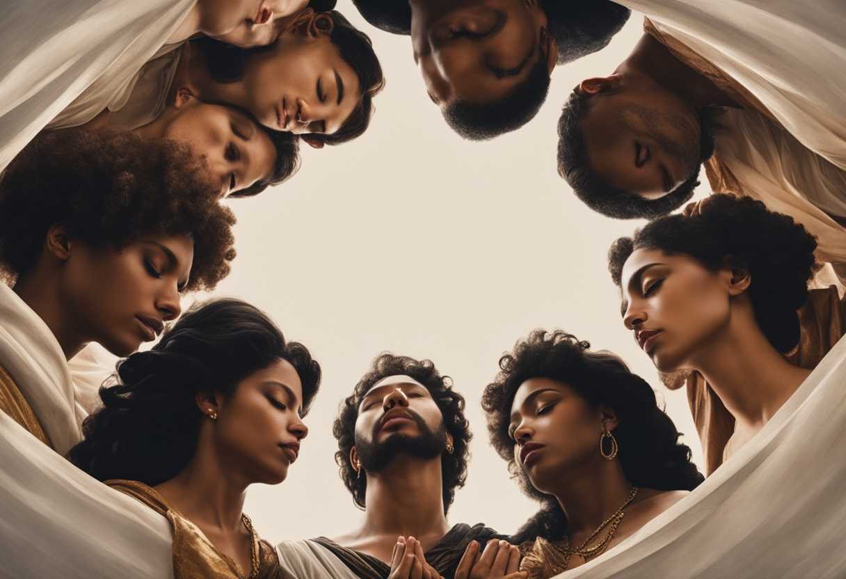 A-diverse-group-of-individuals-pray-together-in-a-circle-radiating-unity-and-faith_lwyz