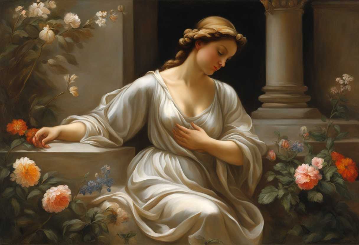A-serene-figure-prays-under-soft-light-surrounded-by-blooming-flowers-and-gentle-breezes_ihvz