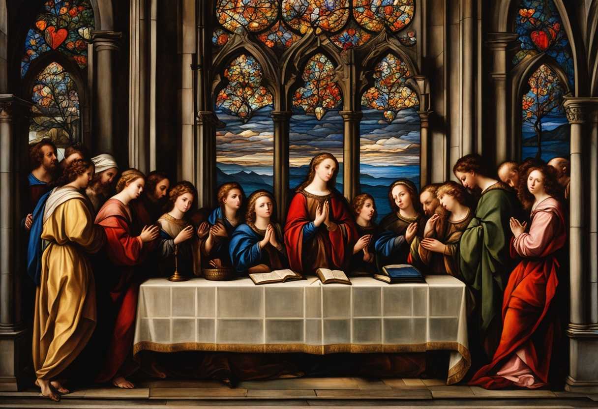 A-serene-gathering-in-prayer-illuminated-by-stained-glass-hearts-united-in-faith_pdwa