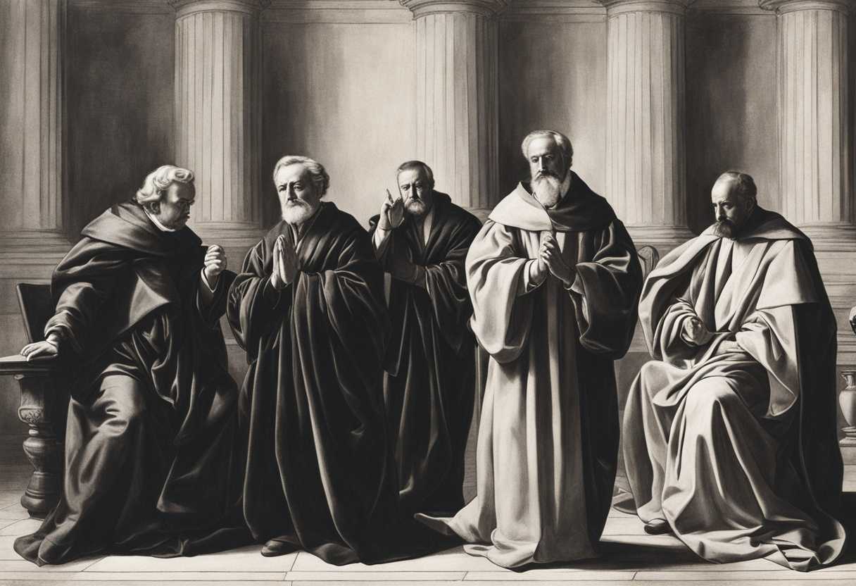 Judges-in-robes-praying-with-solemn-expressions-seeking-wisdom-for-justice-and-righteousness_mqcm