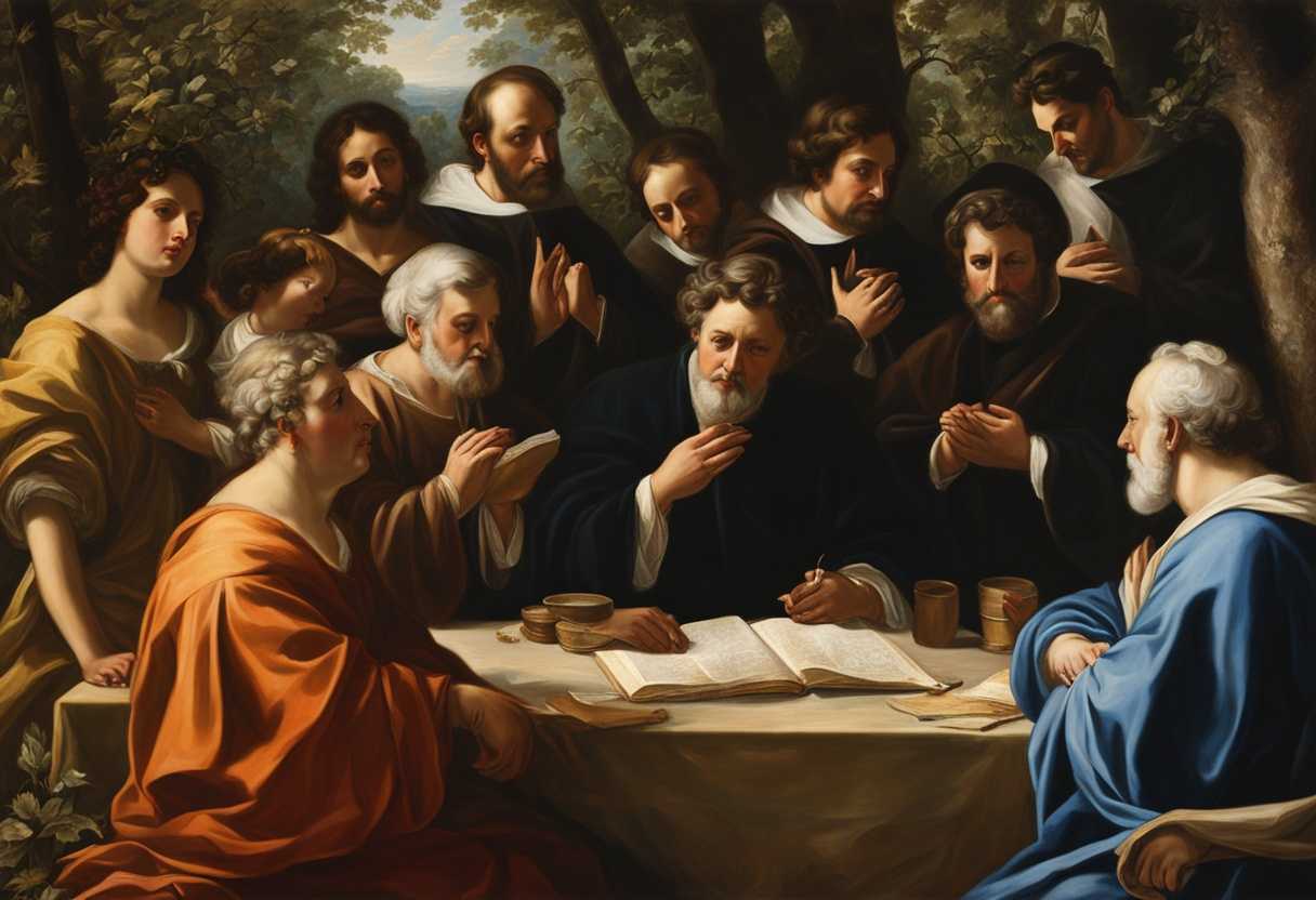 Political-candidates-pray-together-in-a-sunlit-forest-united-in-commitment-to-honest-moral-campaig_daan