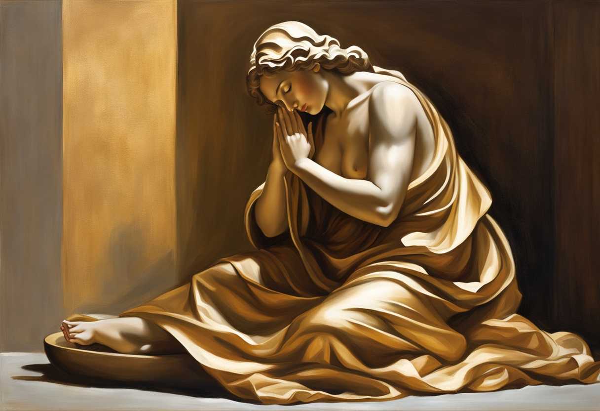 A-serene-figure-in-prayer-bathed-in-golden-light-surrounded-by-tranquil-shadows_rhla