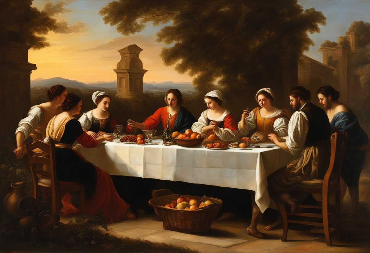 A-warm-family-gathering-at-sunset-sharing-a-meal-reflecting-on-gratitude-and-unity_ckko