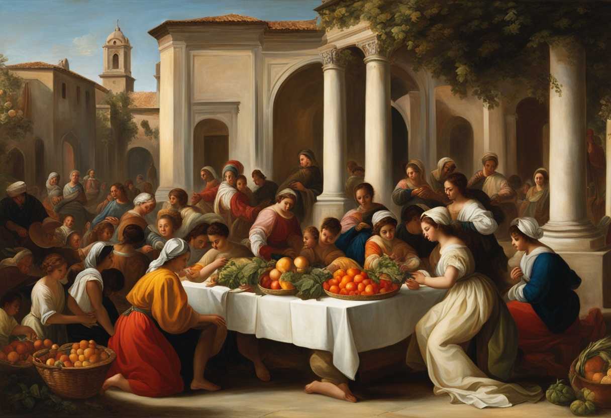 A-serene-community-gathering-with-prayer-vibrant-colors-children-playing-and-fresh-produce_hwcg