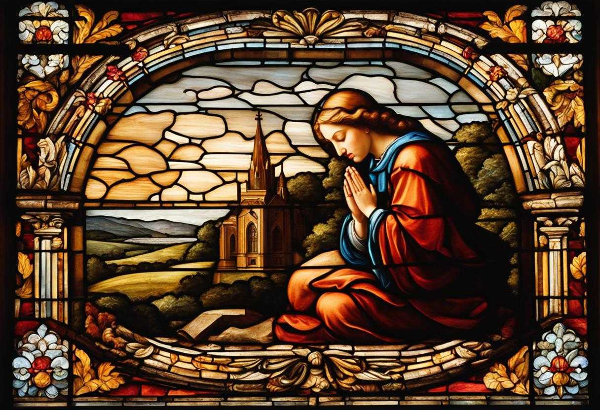 person-praying-deep-concentration-hands-clasped-in-prayer-stained-glass-window-serene-glow-tran