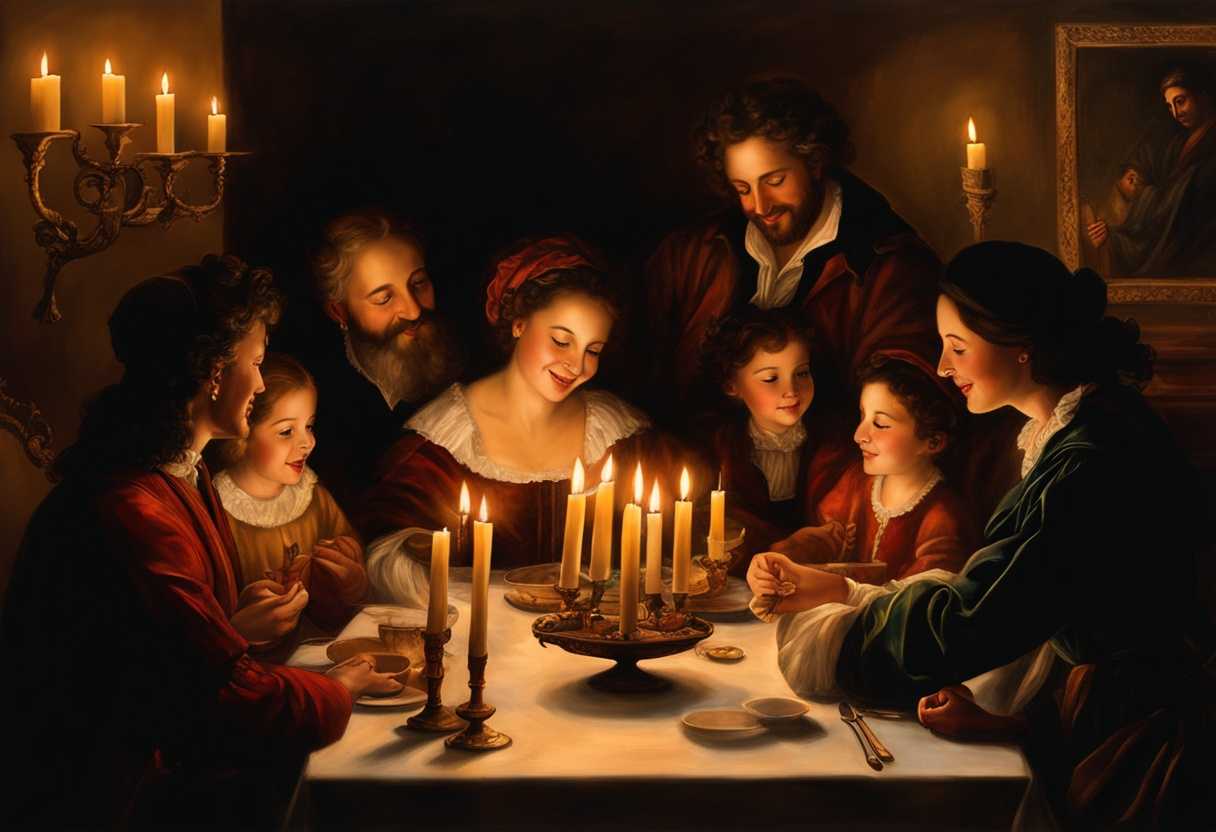 Families-gather-in-warm-candlelight-sharing-laughter-and-joy-during-a-festive-Hanukkah-celebration_aesa