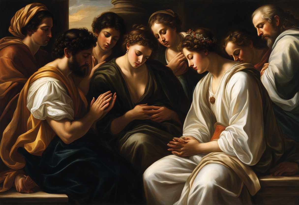 A-diverse-group-of-individuals-bathed-in-serene-light-praying-together-with-unwavering-devotion_uqai